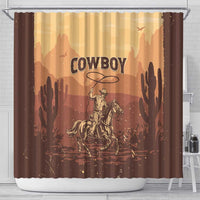 Black Cowboy Shower Curtain Take Me Away