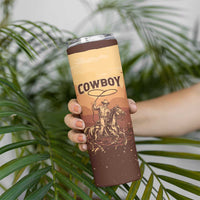Black Cowboy Skinny Tumbler Take Me Away