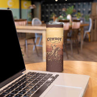 Black Cowboy Skinny Tumbler Take Me Away
