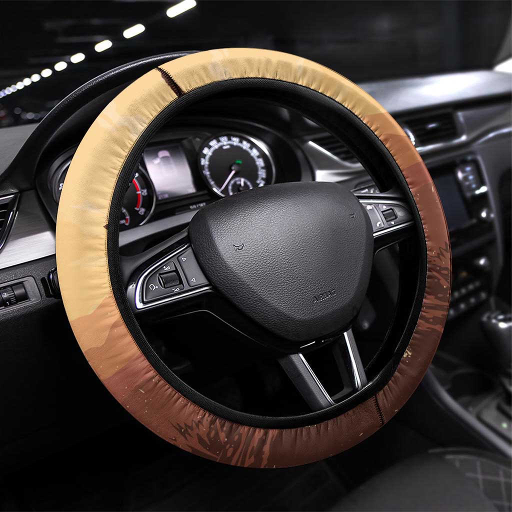 Black Cowboy Steering Wheel Cover Take Me Away