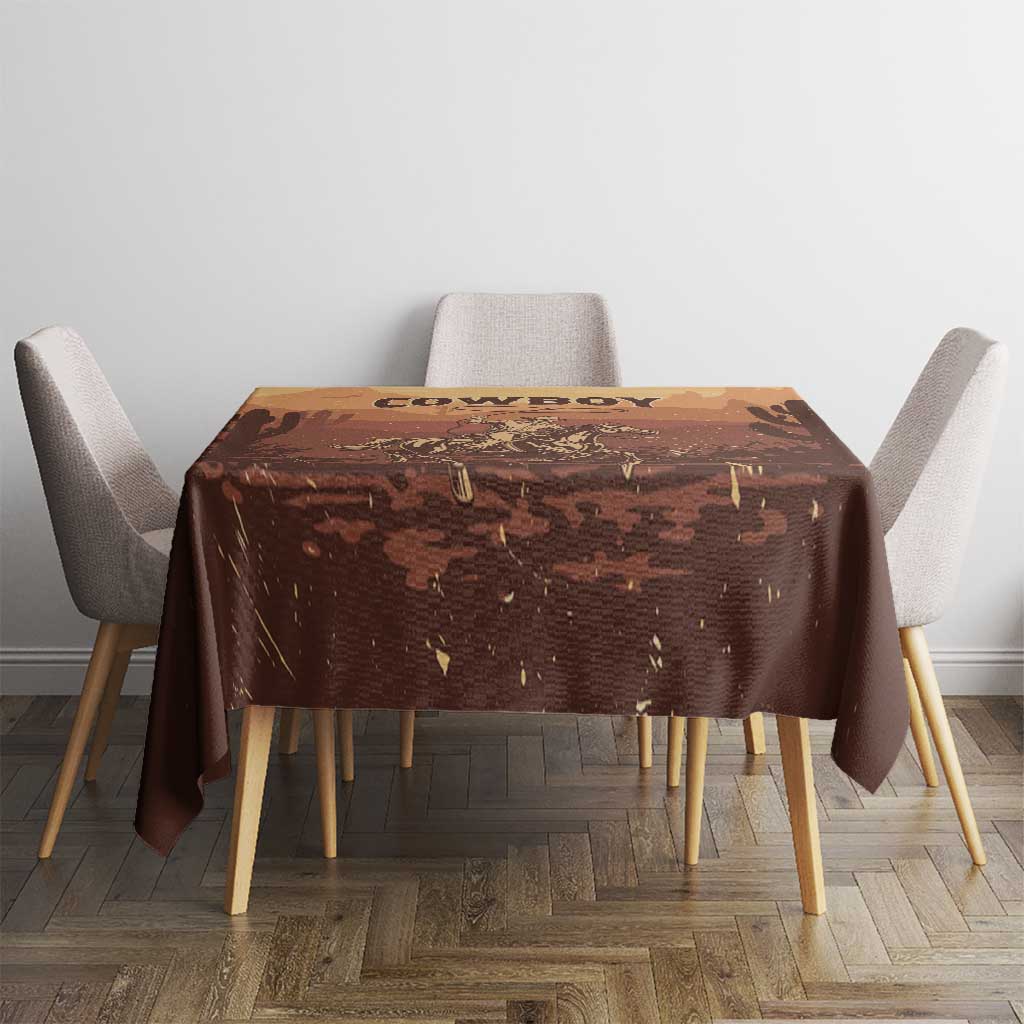 Black Cowboy Tablecloth Take Me Away