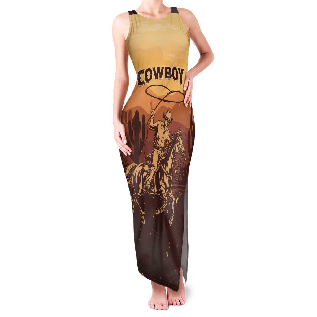 Black Cowboy Tank Maxi Dress Take Me Away