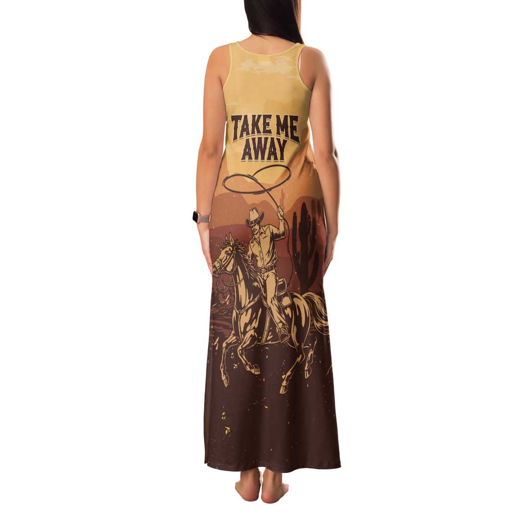 Black Cowboy Tank Maxi Dress Take Me Away