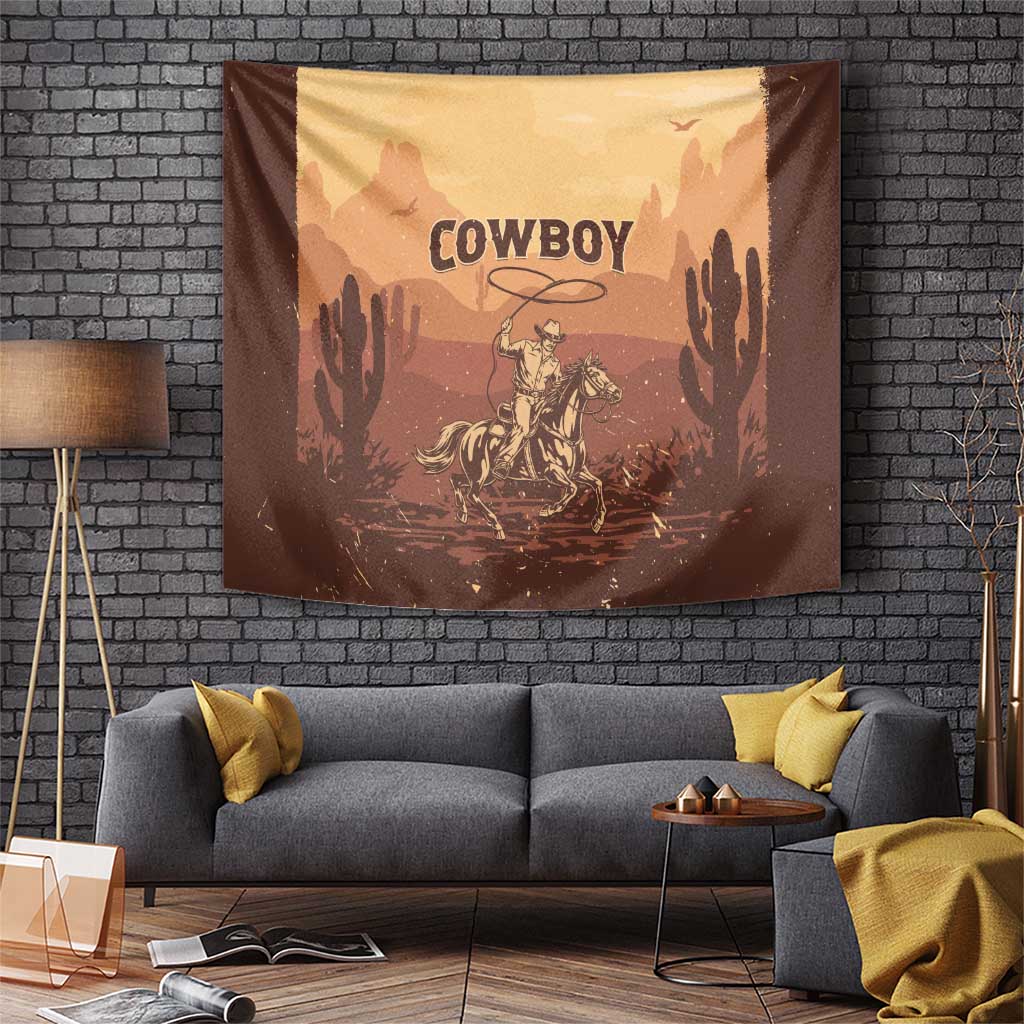 Black Cowboy Tapestry Take Me Away