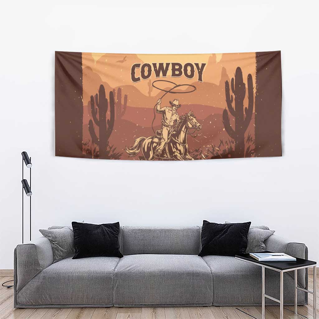 Black Cowboy Tapestry Take Me Away