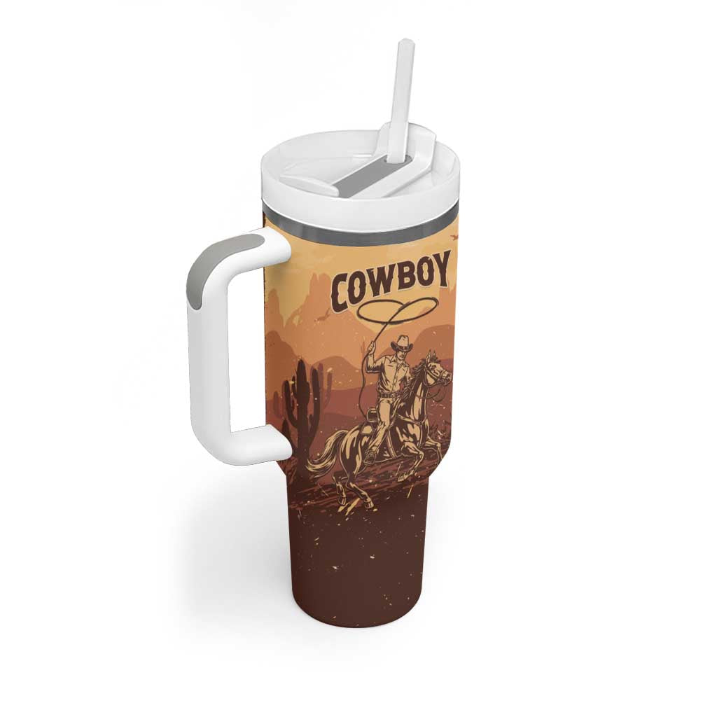 Black Cowboy Tumbler With Handle Take Me Away
