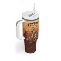 Black Cowboy Tumbler With Handle Take Me Away