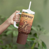 Black Cowboy Tumbler With Handle Take Me Away