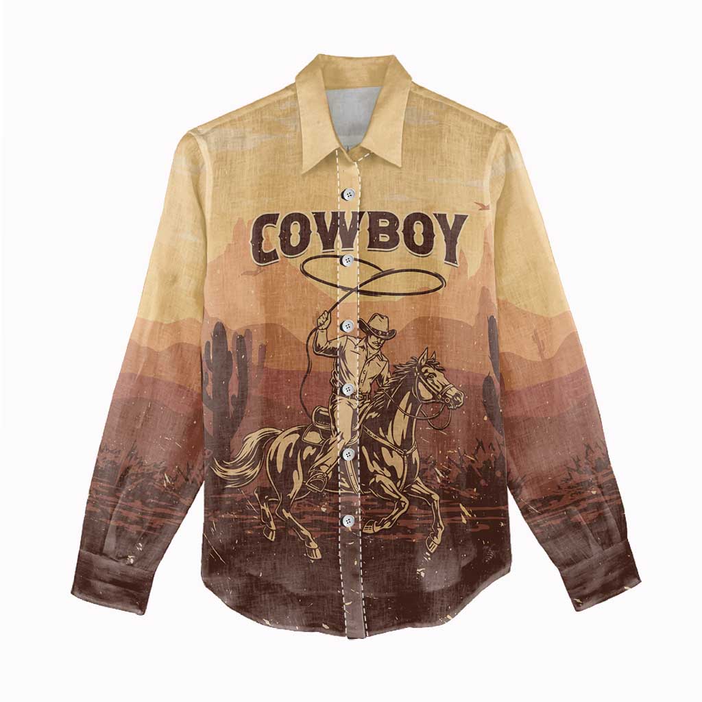 Black Cowboy Women Casual Shirt Take Me Away