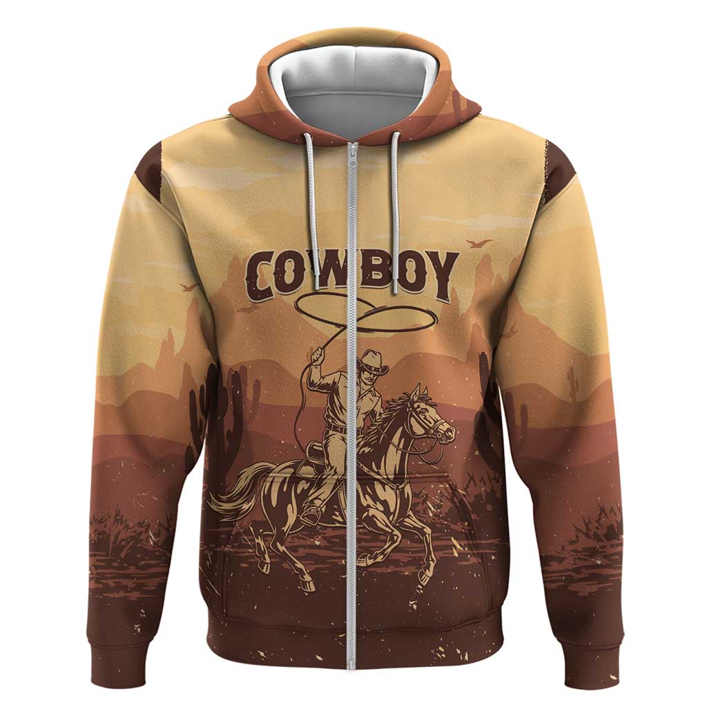 Black Cowboy Zip Hoodie Take Me Away