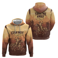 Black Cowboy Zip Hoodie Take Me Away