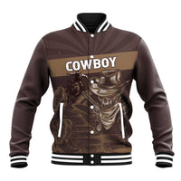 Personalised Skull Cowboy Baseball Jacket Vintage Style
