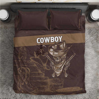 Skull Cowboy Bedding Set Vintage Style