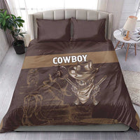 Skull Cowboy Bedding Set Vintage Style