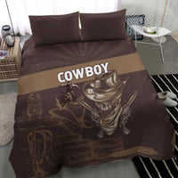 Skull Cowboy Bedding Set Vintage Style
