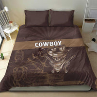 Skull Cowboy Bedding Set Vintage Style