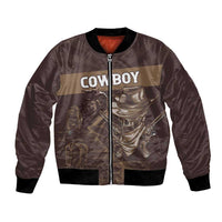Personalised Skull Cowboy Bomber Jacket Vintage Style