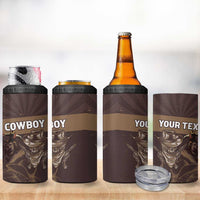 Personalised Skull Cowboy 4 in 1 Can Cooler Tumbler Vintage Style