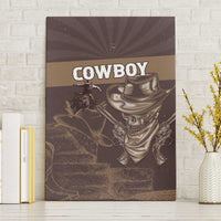 Skull Cowboy Canvas Wall Art Vintage Style