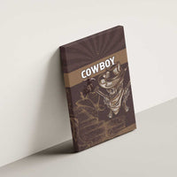 Skull Cowboy Canvas Wall Art Vintage Style