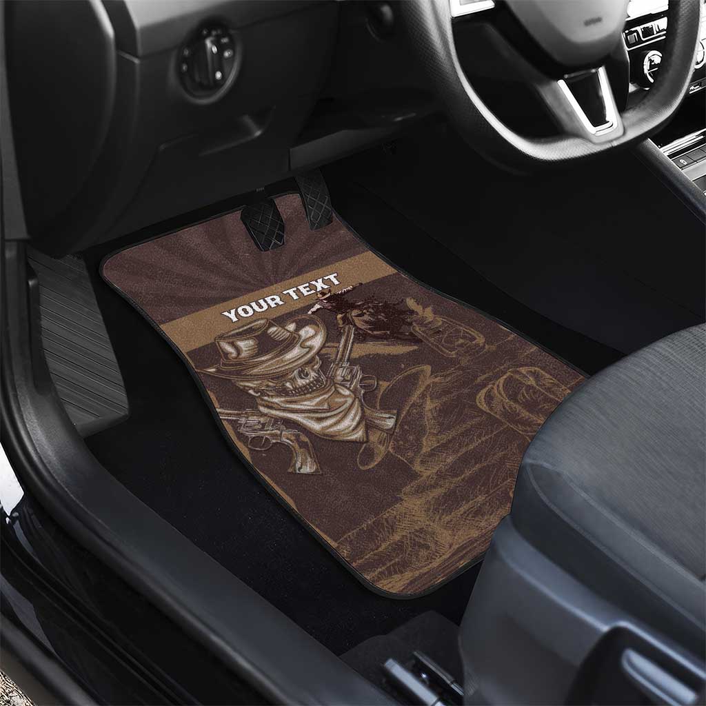 Skull Cowboy Car Mats Vintage Style