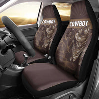 Skull Cowboy Car Seat Cover Vintage Style