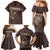 Personalised Skull Cowboy Family Matching Mermaid Dress and Hawaiian Shirt Vintage Style
