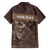 Personalised Skull Cowboy Family Matching Off The Shoulder Long Sleeve Dress and Hawaiian Shirt Vintage Style