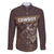 Personalised Skull Cowboy Family Matching Off The Shoulder Long Sleeve Dress and Hawaiian Shirt Vintage Style