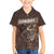 Personalised Skull Cowboy Family Matching Off The Shoulder Long Sleeve Dress and Hawaiian Shirt Vintage Style