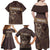 Personalised Skull Cowboy Family Matching Off Shoulder Maxi Dress and Hawaiian Shirt Vintage Style