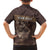 Personalised Skull Cowboy Family Matching Summer Maxi Dress and Hawaiian Shirt Vintage Style