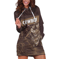 Personalised Skull Cowboy Hoodie Dress Vintage Style