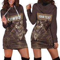 Personalised Skull Cowboy Hoodie Dress Vintage Style
