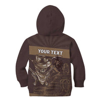 Personalised Skull Cowboy Kid Hoodie Vintage Style