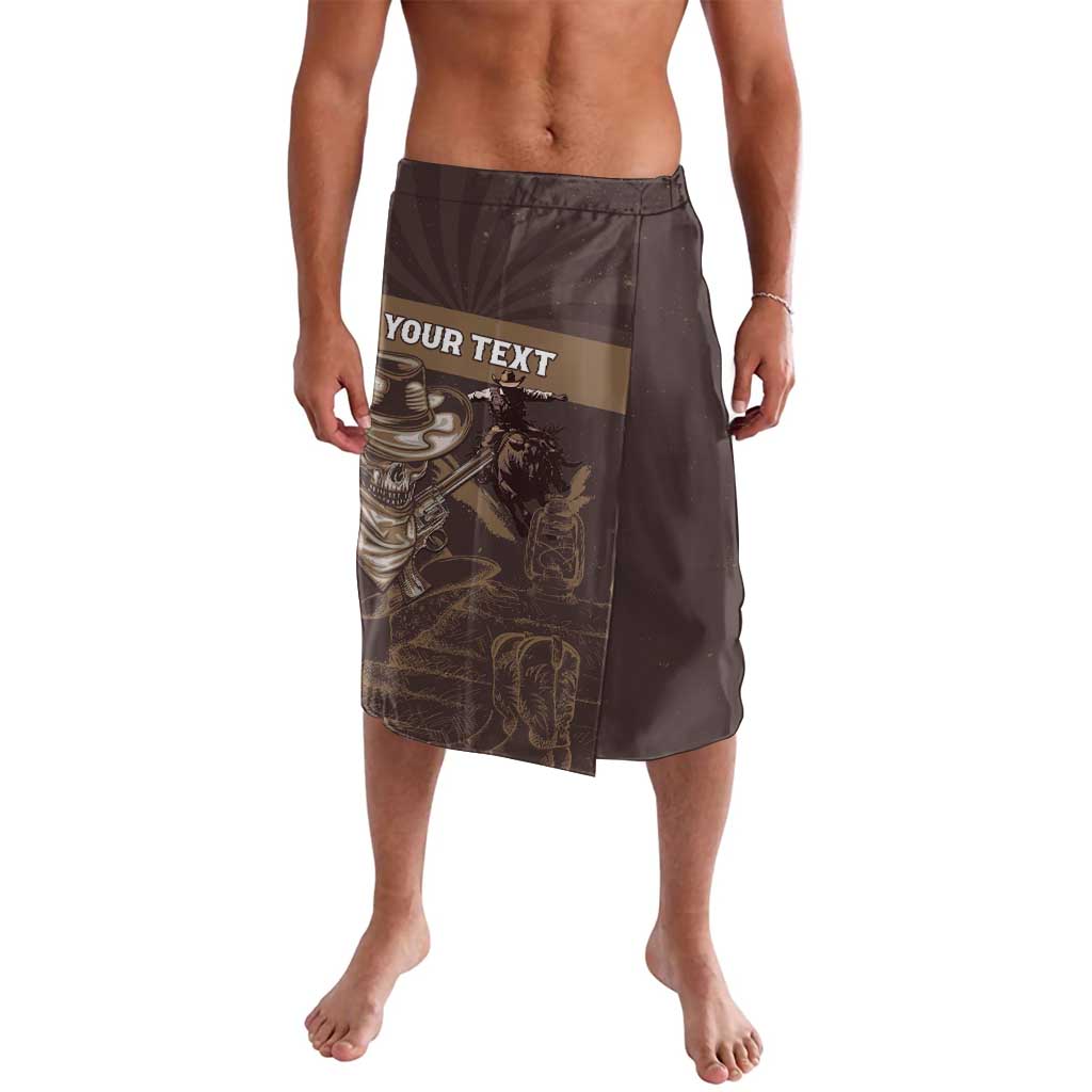 Personalised Skull Cowboy Lavalava Vintage Style