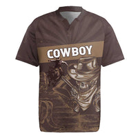 Personalised Skull Cowboy Rugby Jersey Vintage Style