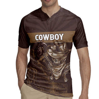Personalised Skull Cowboy Rugby Jersey Vintage Style