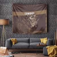 Skull Cowboy Tapestry Vintage Style