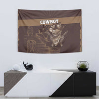 Skull Cowboy Tapestry Vintage Style