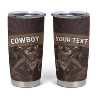 Personalised Skull Cowboy Tumbler Cup Vintage Style