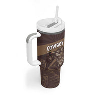 Personalised Skull Cowboy Tumbler With Handle Vintage Style