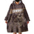 Personalised Skull Cowboy Wearable Blanket Hoodie Vintage Style