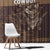 Skull Cowboy Window Curtain Vintage Style