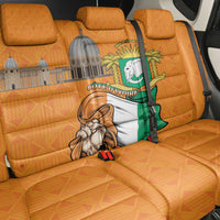 Ivory Coast Independence Day Back Car Seat Cover Yamoussoukro Coat Of Arms