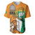 Personalised Ivory Coast Independence Day Baseball Jersey Yamoussoukro Coat Of Arms