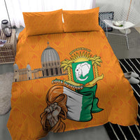 Ivory Coast Independence Day Bedding Set Yamoussoukro Coat Of Arms
