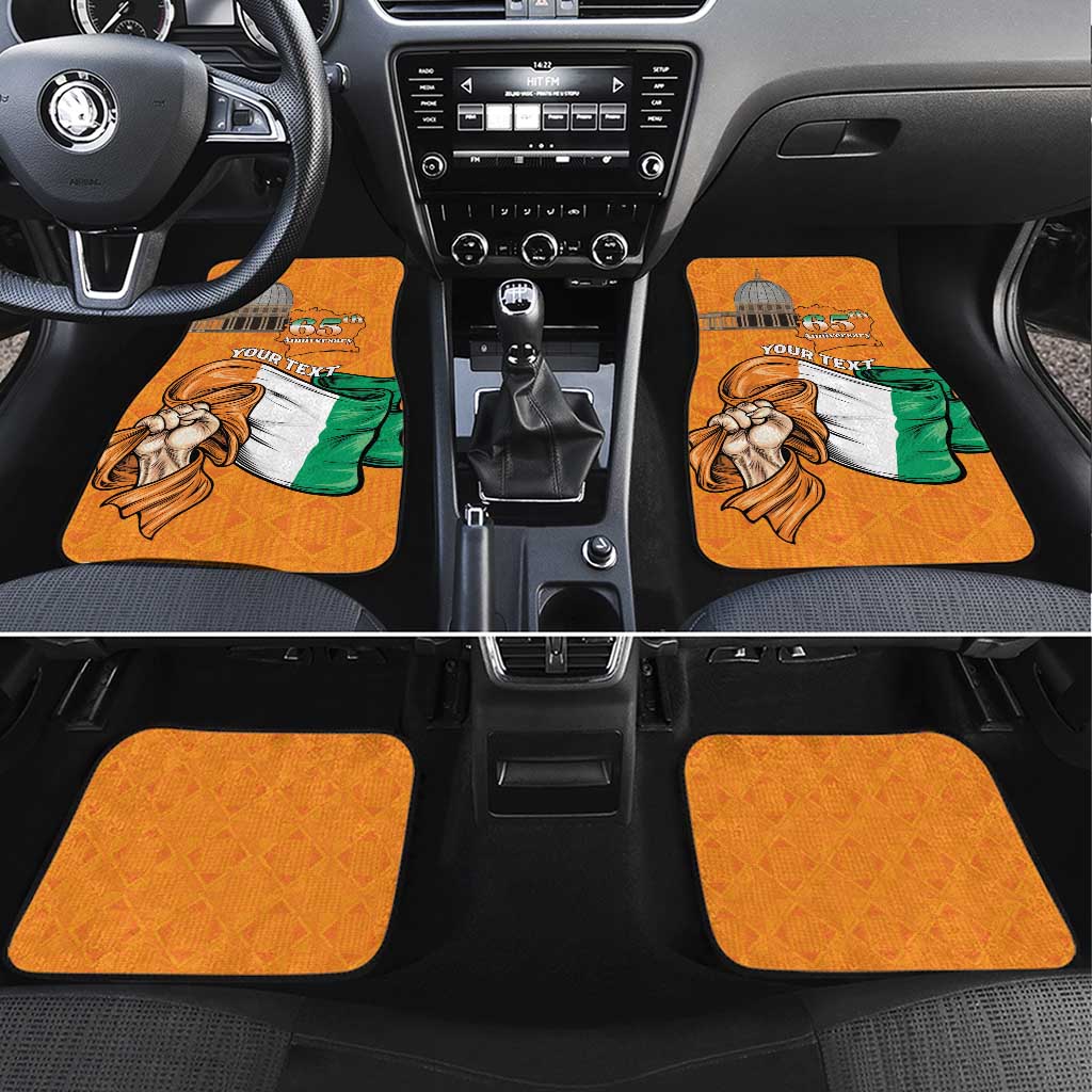 Ivory Coast Independence Day Car Mats Yamoussoukro Coat Of Arms