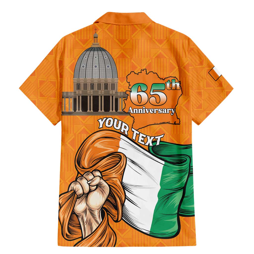 Personalised Ivory Coast Independence Day Family Matching Mermaid Dress and Hawaiian Shirt Yamoussoukro Coat Of Arms