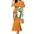 Personalised Ivory Coast Independence Day Family Matching Mermaid Dress and Hawaiian Shirt Yamoussoukro Coat Of Arms